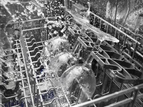 Inside Dishwasher